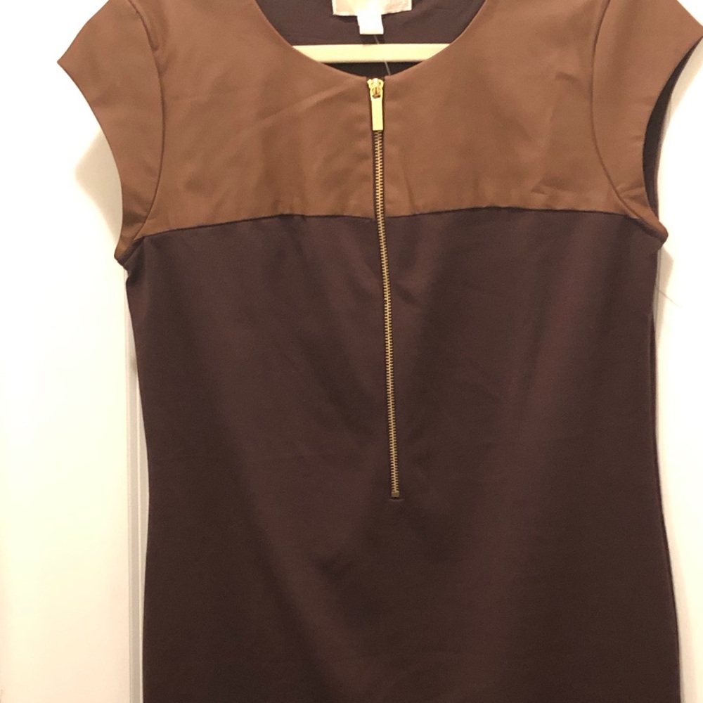 Leather/Fabric Combo Tunic